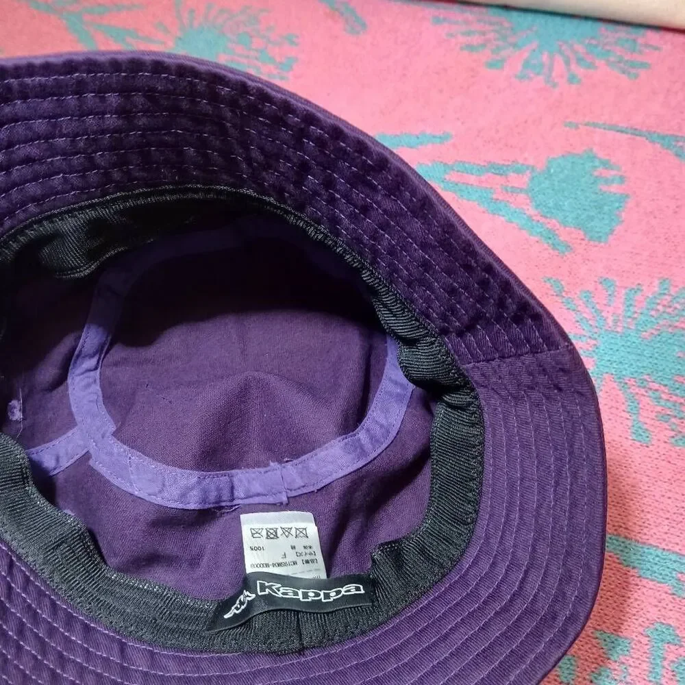 Kappa womens bucket hat cap purple